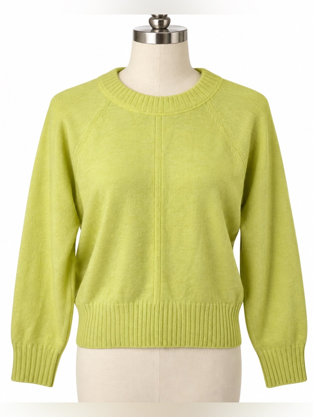 Loft Women’s Crewneck Sweater in Lime Green